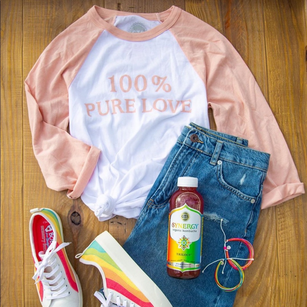🍹GTS Kombucha Pure Love 3/4 Sleeve Tee 🍹
